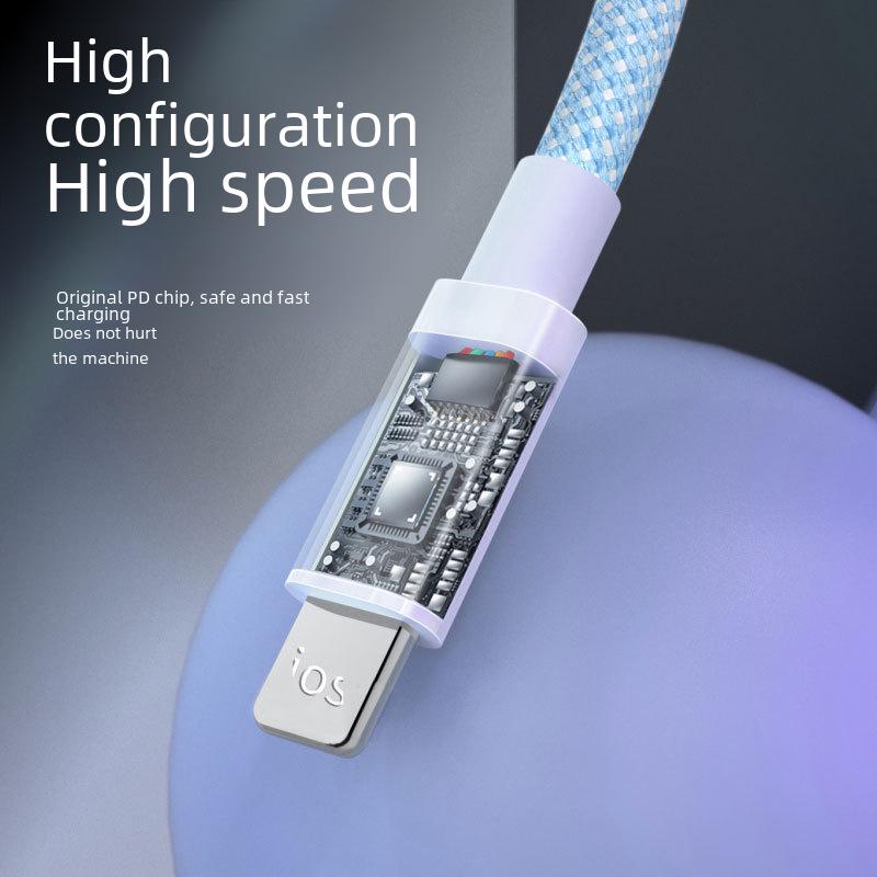 Кабель для быстрой зарядки iPhone 14 и 11 Pro мощностью 20 Вт, удлиненный разъем для подключения мобильного телефона