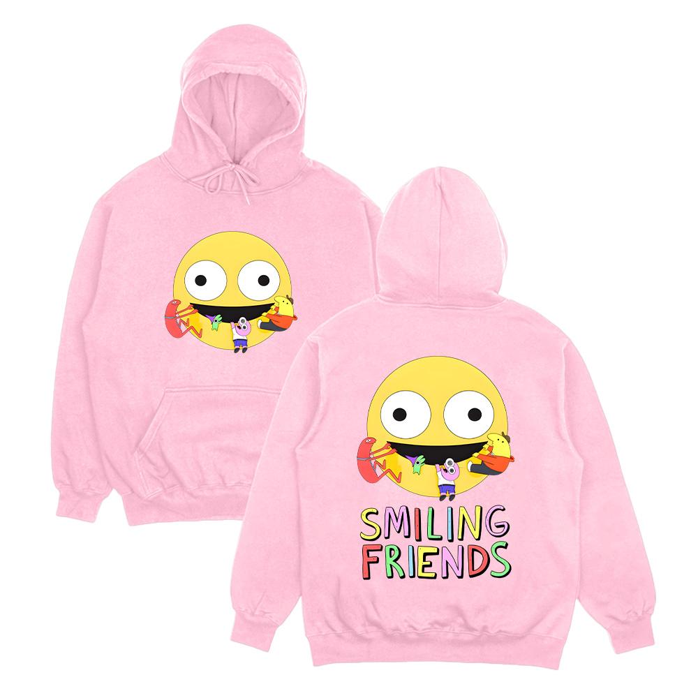 Аниме Худи Smiling Friends Модные Креативные Подарки Унисекс Уличная Одежда Женщины Мужчины Свитшоты с Длинным Рукавом Повседневное Худи