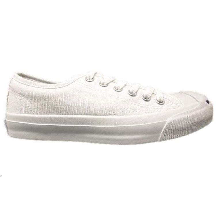 Converse Jack Purcell Open Smile Trendy Casual Durable Low-Top Canvas Shoes Unisex Sneakers White 1R193
