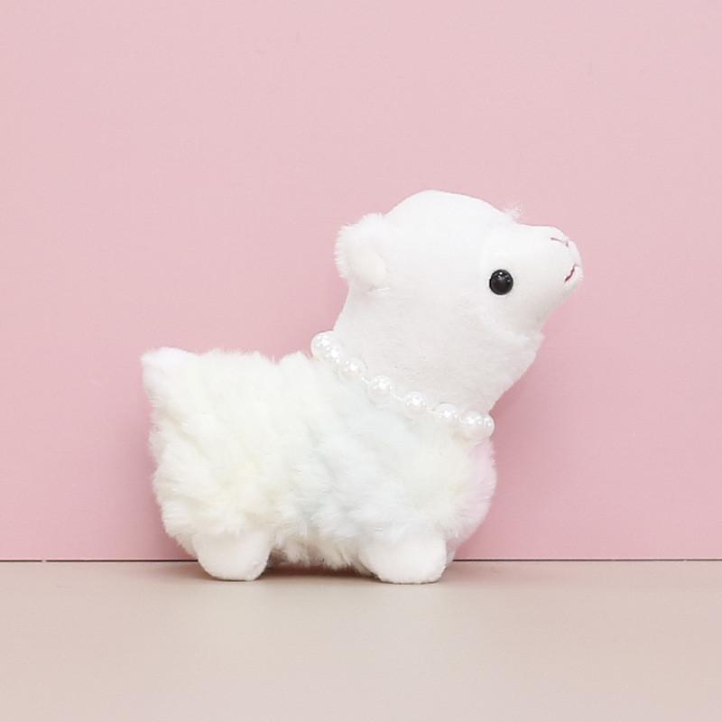 Soft And Cuddly Plush Alpaca Stuffed Toy Keychain Cute Hanging Charm For Girls