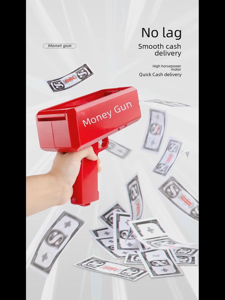 Уникальная игрушка-денежный пистолет для вечеринок и свадеб - стреляет купюрами долларов США