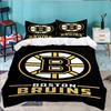 Bruins Emblem hockey 3PCS Bedding set,Ideal for 1pc Duvet Cover And 2pcs Pillowcases Perfect for Fan gift,Ideal for Bedroom, Dormitory