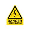 High Voltage Hazard Warning Sign - Mechanical Equipment Safety Label