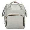 Сумка для детских подгузников с USB-интерфейсом, большая вместимость, водонепроницаемый рюкзак для подгузников, серый цвет