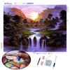 5D DIY Алмазная картина Полный квадратный круглый водопад Пейзаж со стразами Алмазная вышивка Ручная работа