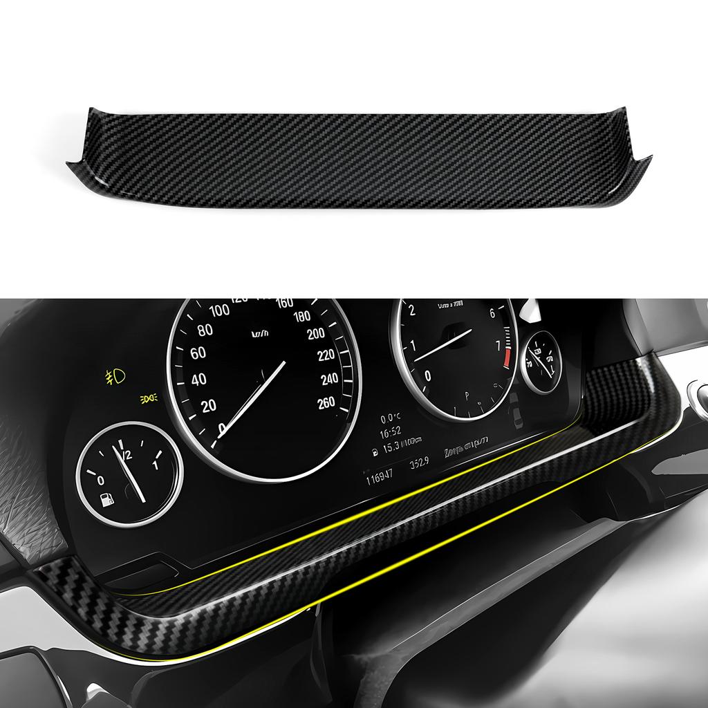 For BMW 5 series F10 F11 (2010-2016) Trim Accessories. Car Center Console Dashboard Gear Shift Panel. Carbon Fiber ABS Sticker.
