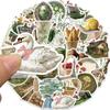 50Pcs Diy Decoration Scrapbooking School Supplies Vintage Rural Life Pvc Sticky Sticker Aesthetic Children'S Stationery