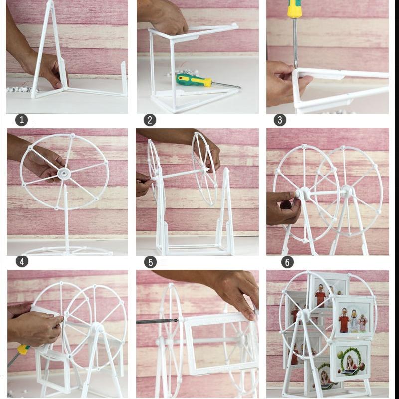 Новая креативная настольная фоторамка «сделай сам», 12 фотографий, домашний декор, ремесла, фоторамки, 1 компл.