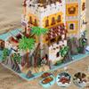 4567Pcs Medieval Pirate Castle Building Blocks Kit With Led Light Detailed Sea Fortress Model Assembly Toy Gift For Aldults Teen