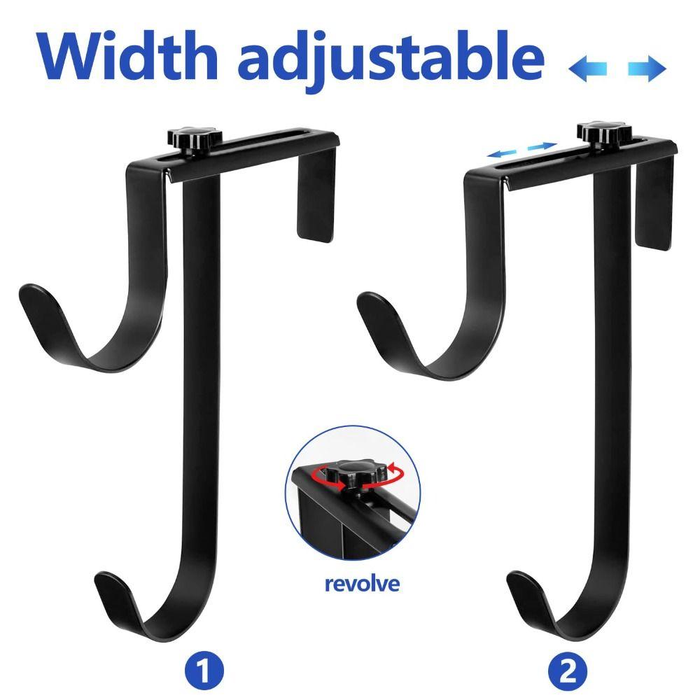 2Pcs Heavy Duty Pool Pole Hanger Iron Pool Brush Hanger Swimming Pool Pole Hooks Poolside Storage