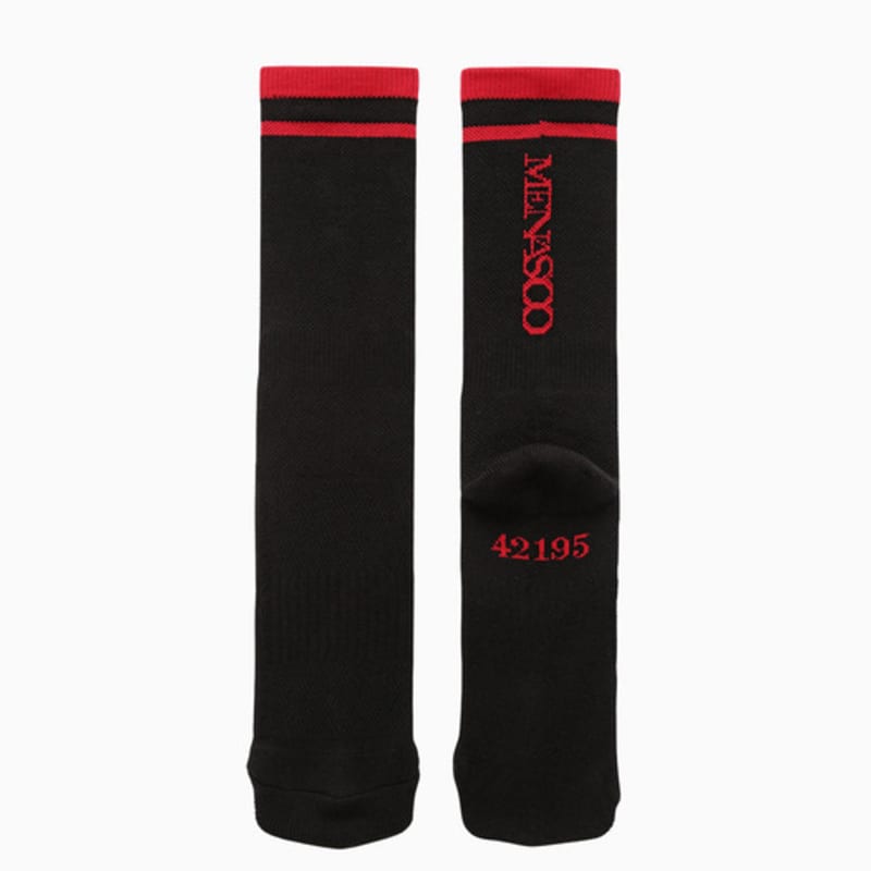 MENASOO RUNNING CREW FLOGGER FIT SOCKS_длинные_ЧЕРНЫЕ