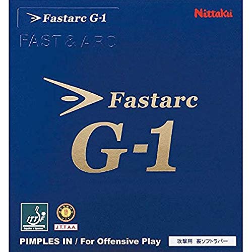 Накладка для настольного тенниса Nittaku Fastark G-1, Внутренний слой мягкий, Натяжение, Красный, Очень толстая, NR8702