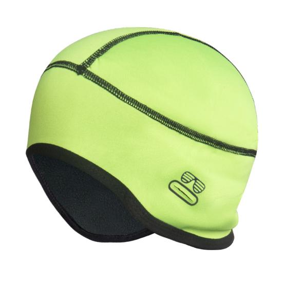 Cycling Helmet Liner Skull Fall Winter Eyeglasses Hole Warm Thick Fleece Stretch Outdoor Riding Helmet Protector Brimless Beanie Headgear