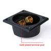 Two Binding Post Spring Cup Terminals Box For Professional Subwoofer Speaker System DIY Installation