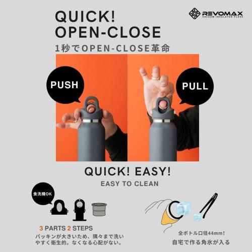 [REVOMAX Official] 20oz 592ml Carbonated Stainless Steel Bottle, Keeps Drinks Hot for 18 Hours, Cold for 36 Hours, Vacuum Insulated, Gift Idea, REVOMA