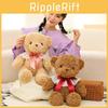 Pinktied Bear Teddy Plush Toy Stuffed Animal Doll Childrens Gift Birthday