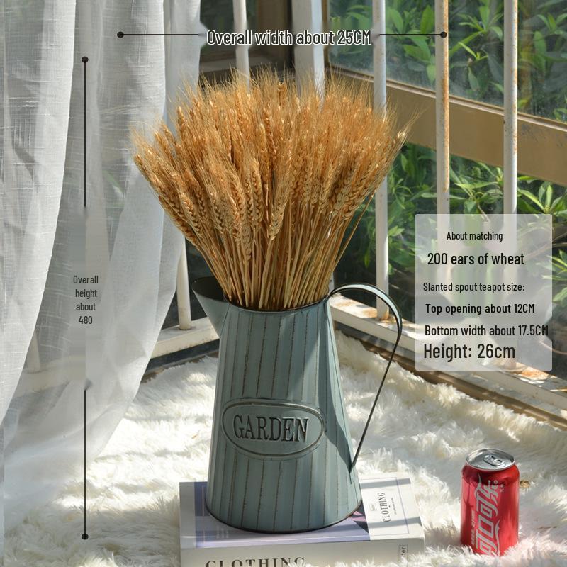 Natural Wheat Ear Dried Flower Bouquet: Barley Decor for Living Room, Bedroom, or Shop