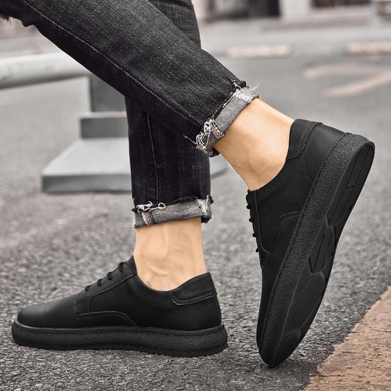 Кожаная обувь для мужчин, модельные туфли, офисные деловые туфли без шнуровки для мужчин, модные кроссовки, кожаная повседневная обувь