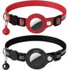For AirTag Cat Collar with Bell Lightweight Cat Collar for Kittens and Puppies