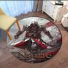 Custom Name Assassin's Creed Printed Round Rug Carpet Chair Rug Area Rug Entryway Doormats,for Office Chair Living Room Bedroom Kitchen Room.