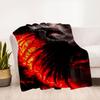 "Fiery Phoenix Wall Art: Fantasy Dragon Decor for Your Home"Blanket Flannel Throw Blanket for Sofa, Bed, Travel, Camping, Office