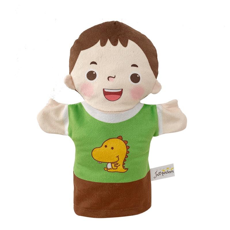 Storytelling Family Hand Puppet Family Role Play Interactive Toys Open Mouth Character Plush Hand Puppet