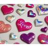 Reusable Stickers - 3D Relief - Hearts &; Love - Holographic