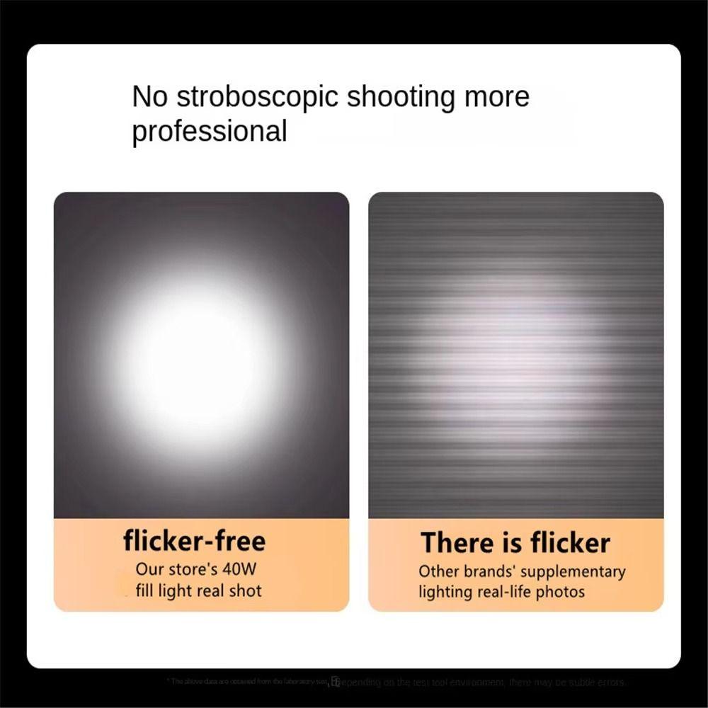 40W Power Handheld Fill Light 2800-9000K LED Beauty Light Panel Outdoor Photography