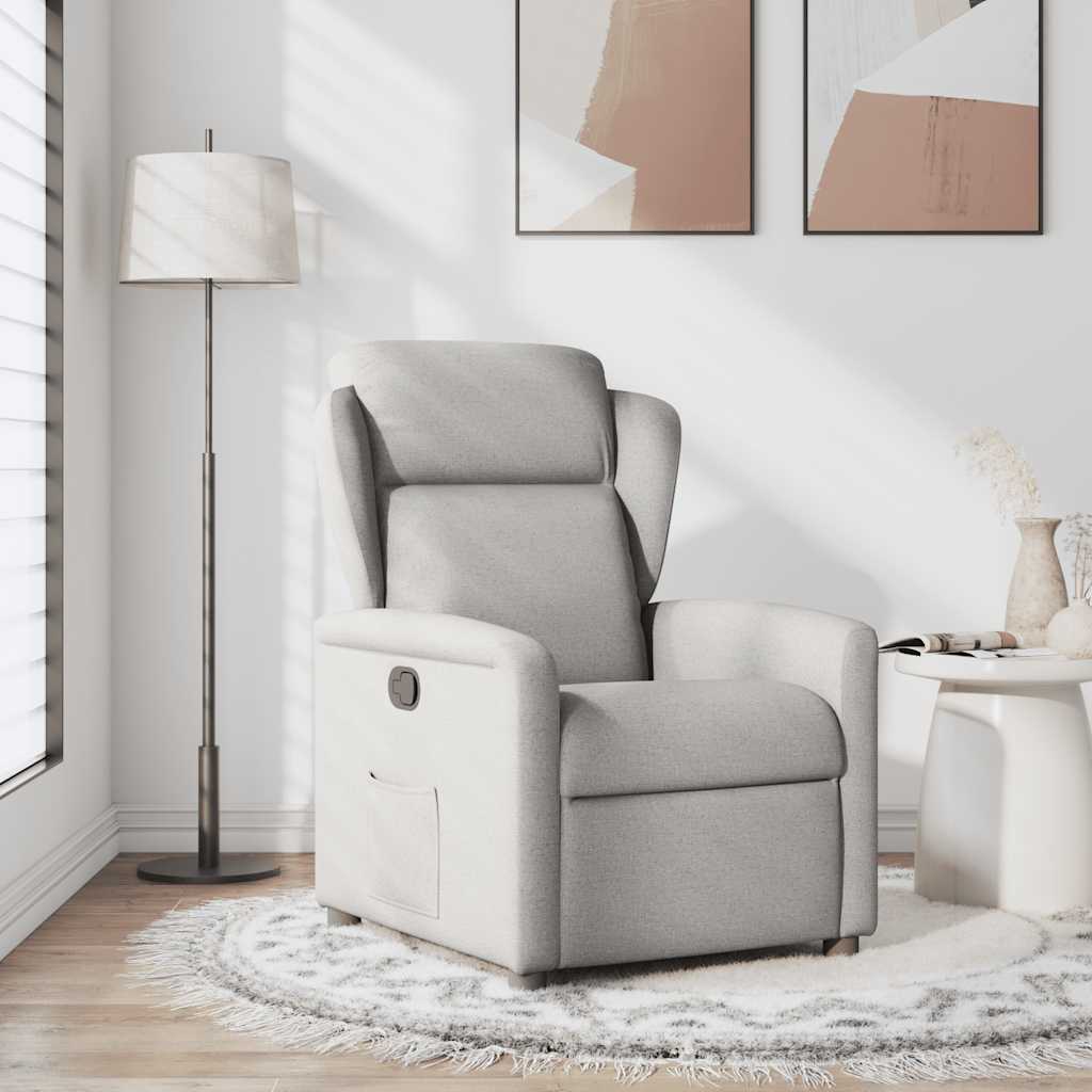 Relaxation Armchair Cloud Grey Fabric