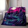 1pc Graveyard Moonlight Blanket, Lightweight Flannel Throw Blanket for Sofa, Bed, Travel, Camping, Living Room, Office, Couch049
