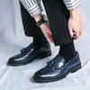 Модная мужская обувь большого размера, новая кожаная обувь, модная, облегающая ногу, кожаная обувь с кисточками, деловая обувь для платья, обувь жениха для свадьбы H528