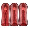 Red Pill Crystal Clear 3-Channel Fleshlight with Exploding Ejaculation for Long-Lasting Male Pleasure.