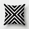Черный Геометрический Узор Наволочка Чехол для Подушки Квадратная Наволочка Дом Офис Декоративная Наволочка