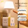 Multifunctional Cube USB Power Strip with Smart Voice Control and Night Light