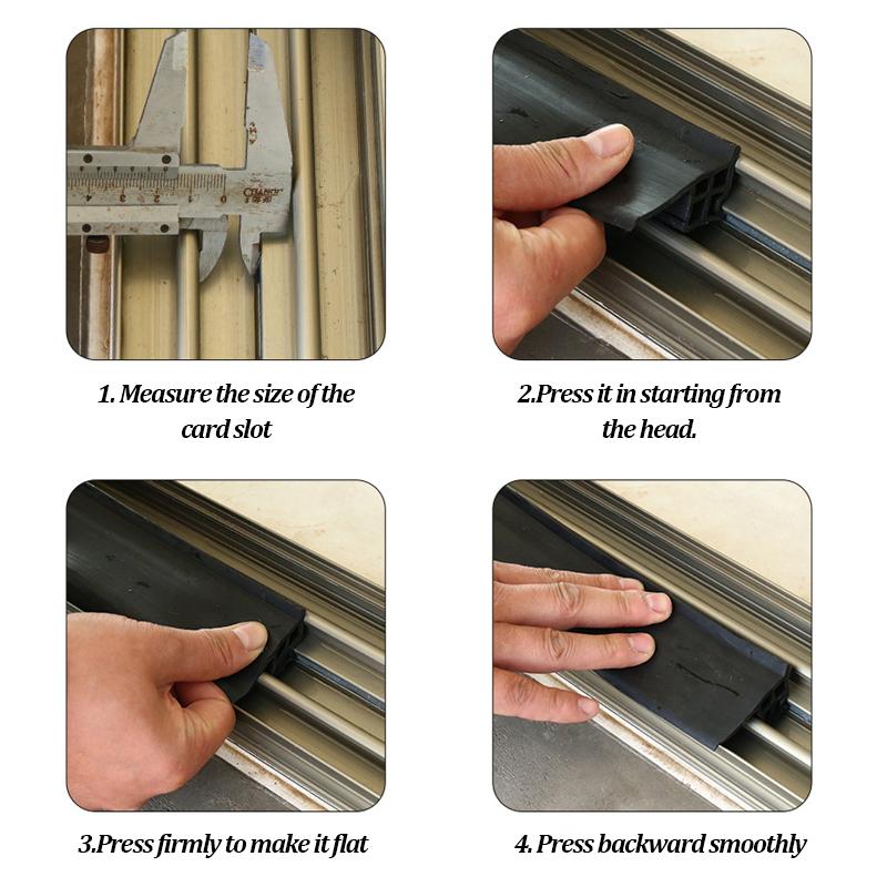 1м Алюминиевый сплав Кромка окна Водоотводная уплотнительная лента Балкон Водоблокирующая планка Раздвижное окно Ветрозащитная водонепроницаемая доска