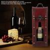 Vintage Single Red Wine Storage Box Portable Wooden Wine Package Gift Box W  Handle