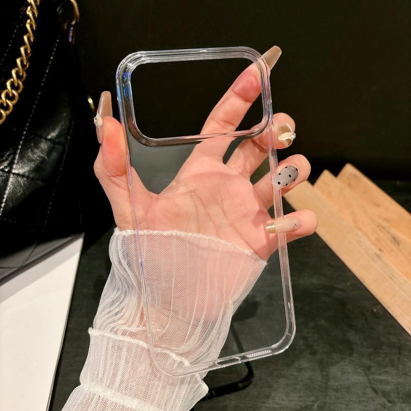 Прозрачный Кристальный HD Чехол для Телефона для iPhone 17 16 15 14 13 Pro Max 17Promax Жесткая Броня Ультратонкий Прозрачный PC Чехол Coque