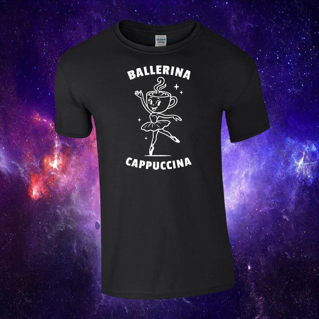Ballerina Cappuccina Funny Meme Italian Brainrot Inspired Kids/Adults Top Tshirt
