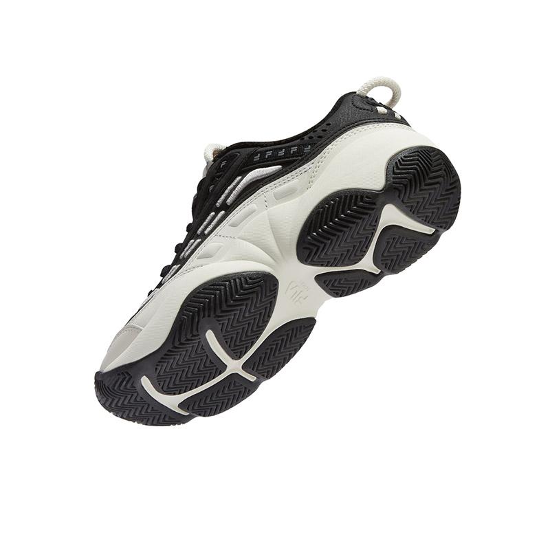 Fila Fusion Fire W Модные Удобные Флисовые Прочные Низкие Ретро Баскетбольные Кроссовки Женские Кроссовки Черный Бело-Серый T12W443219FBW
