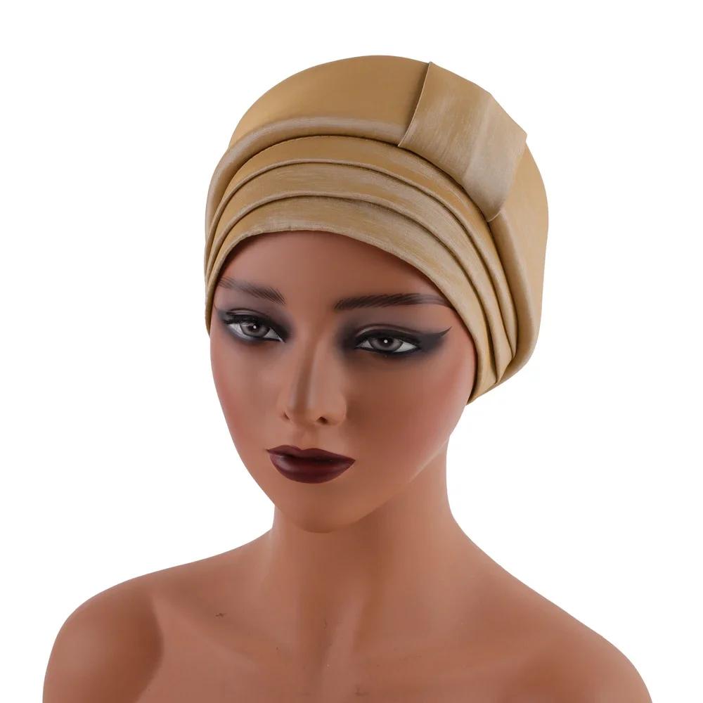 Новый узор Twist Knot мусульманский женский хиджаб химиотерапевтическая шапочка индийский тюрбан капот эластичный индийский женский шарф головной убор для женщин головной убор от выпадения волос