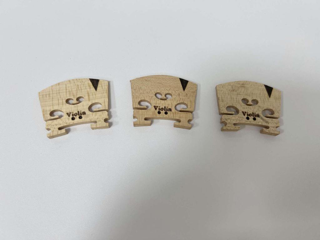 Violin Bridge, Hard Maple 44mm - Musical Instrument Accessory