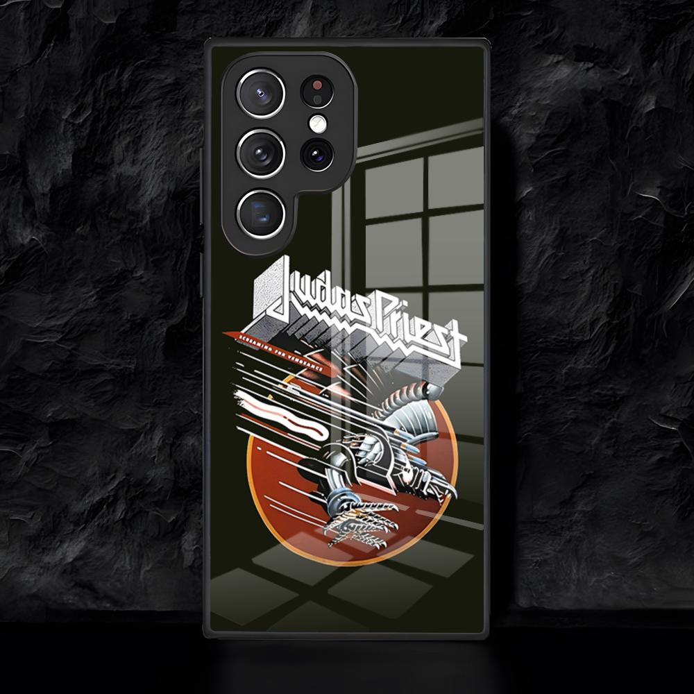 Band J-Judas P-Priest Phone Case For Samsung S26 S25 Edge Ultra 24 23 22 21 Ultra Plus Fe A55 56 15 4G 5GGlass Cover