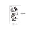 Простые черные маленькие свежие татуировки наклейки водонепроницаемые долговечные татуировки наклейки рука нога грудь боди-арт татуировки наклейки