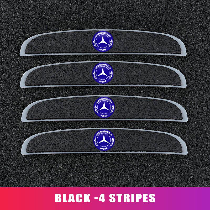 D2-4pcsCar Door Protector Guard Strip Scratch Protection Stickers For Mercedes Benz W211 W124 W176 W177 C180 C200 C260 C300 GLC CLE