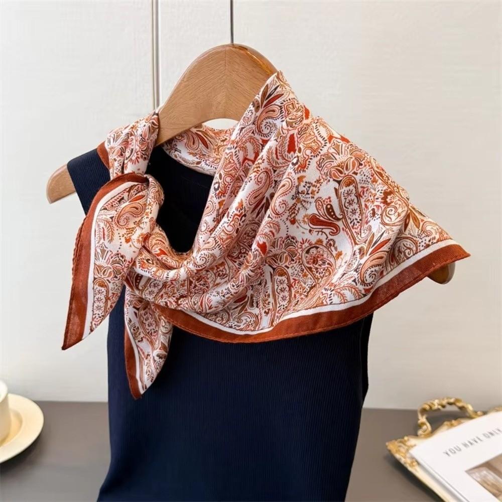 Lightweight Headscarf Warm Bandana Wraps Fashion Square Scarfs Women