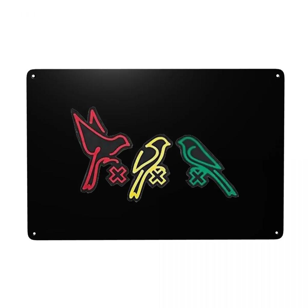 Retro Ajax Bob Marley Metal Sign Personalized Three Little Birds Tin Plaques Cafe Man Cave Bar Decorations Art Tin Sign