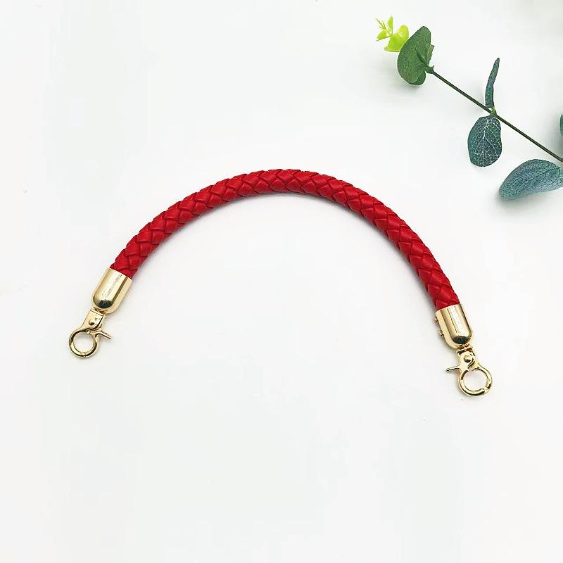 Chic 30cm Braided PU Leather Strap for Customizable DIY Purse Handle Solutions
