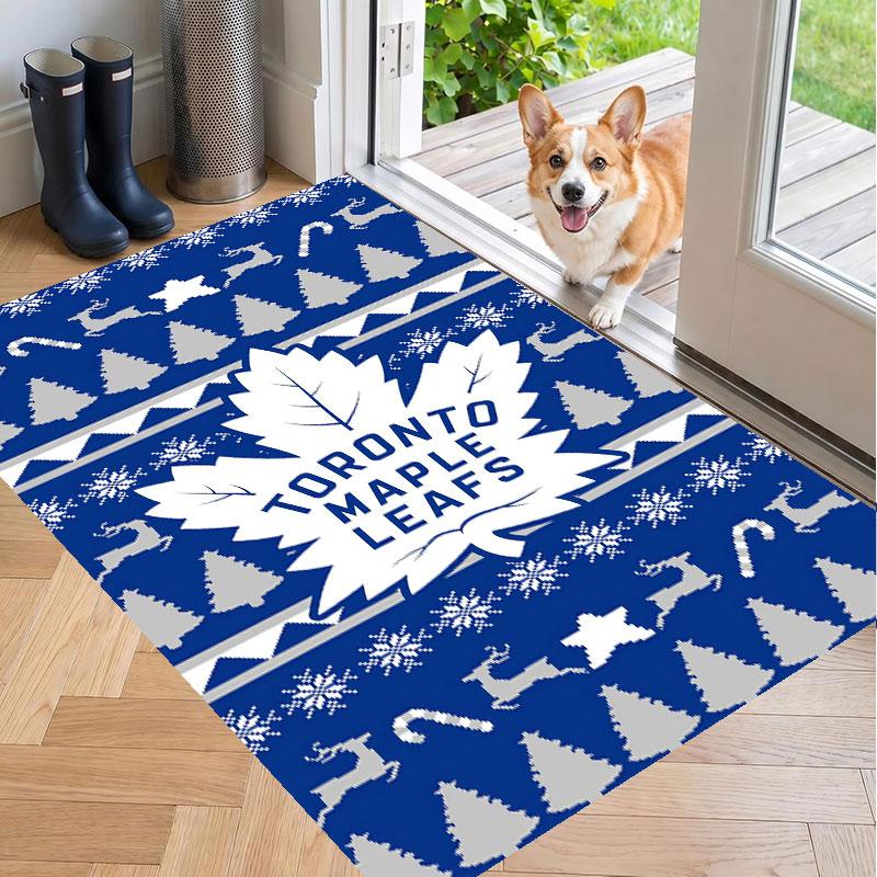 Soft Floor Carpet Toronto Maple Leafs Pattern Area Rug Decorative Mat For Home Room Decoration