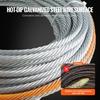 Galvanized Steel Winch Cable, 3/8 Inch x 75 Feet 15,200 lbs Breaking Strength, Wire Winch Rope with Swivel Hook, Towing Cable Heavy Duty, Universal