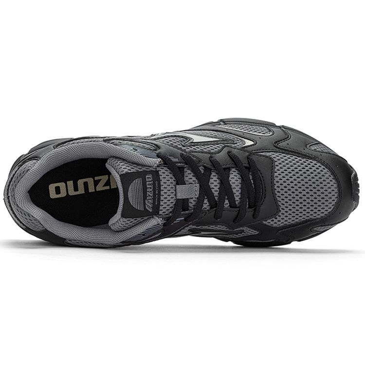 Mizuno Speed 2K Удобные Модные Спортивные Сетчатые Амортизирующие Дышащие Нескользящие Низкие Кроссовки Унисекс Черный Серый D1GH222907